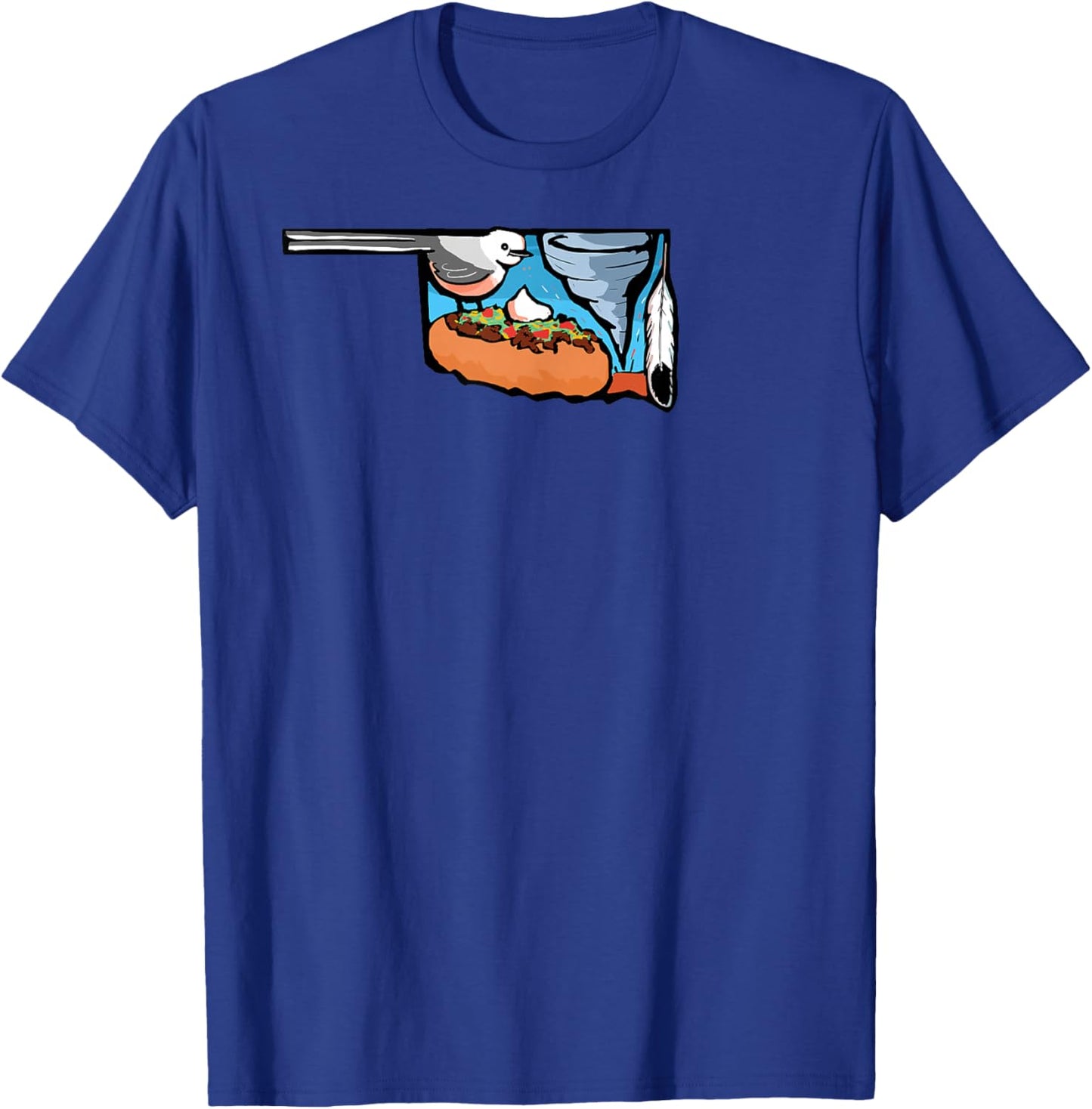 Threadless Nathan W. Pyle Oklahoma Graphic T-Shirt - T-Shirt | Royal