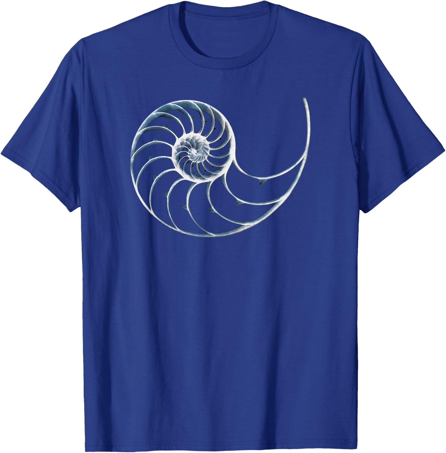 Chambered Nautilus X-ray Picture T-Shirt - T-Shirt | Royal