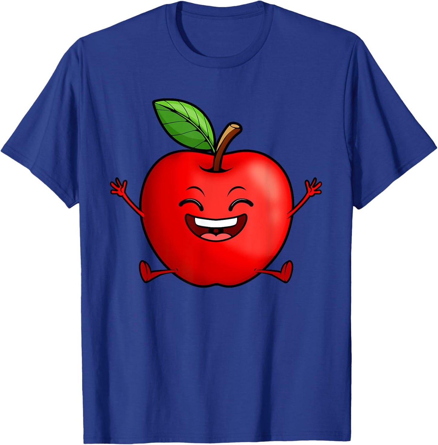 Cute Red Apple Design Women Kids Red Apple Lovers T-Shirt - T-Shirt | Royal