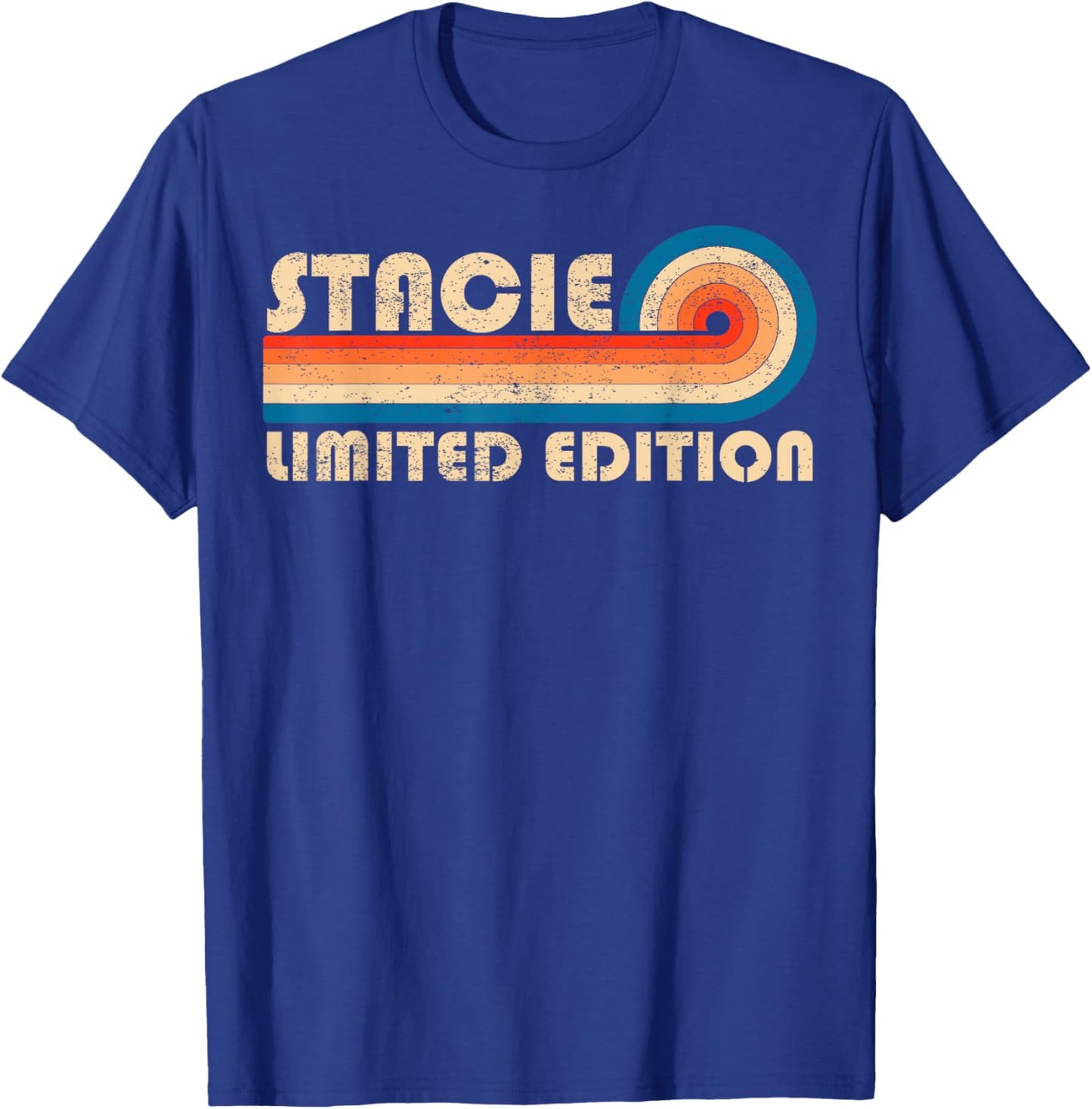 STACIE Retro 70s 80s Sunset Stripe T-Shirt - T-Shirt | Royal