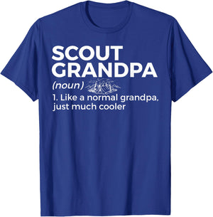 Scouting Funny Scout Grandpa Definition T-Shirt - T-Shirt | Royal