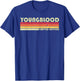 YOUNGBLOOD Surname Funny Retro Vintage 80s Birthday Reunion T-Shirt - T-Shirt | Royal
