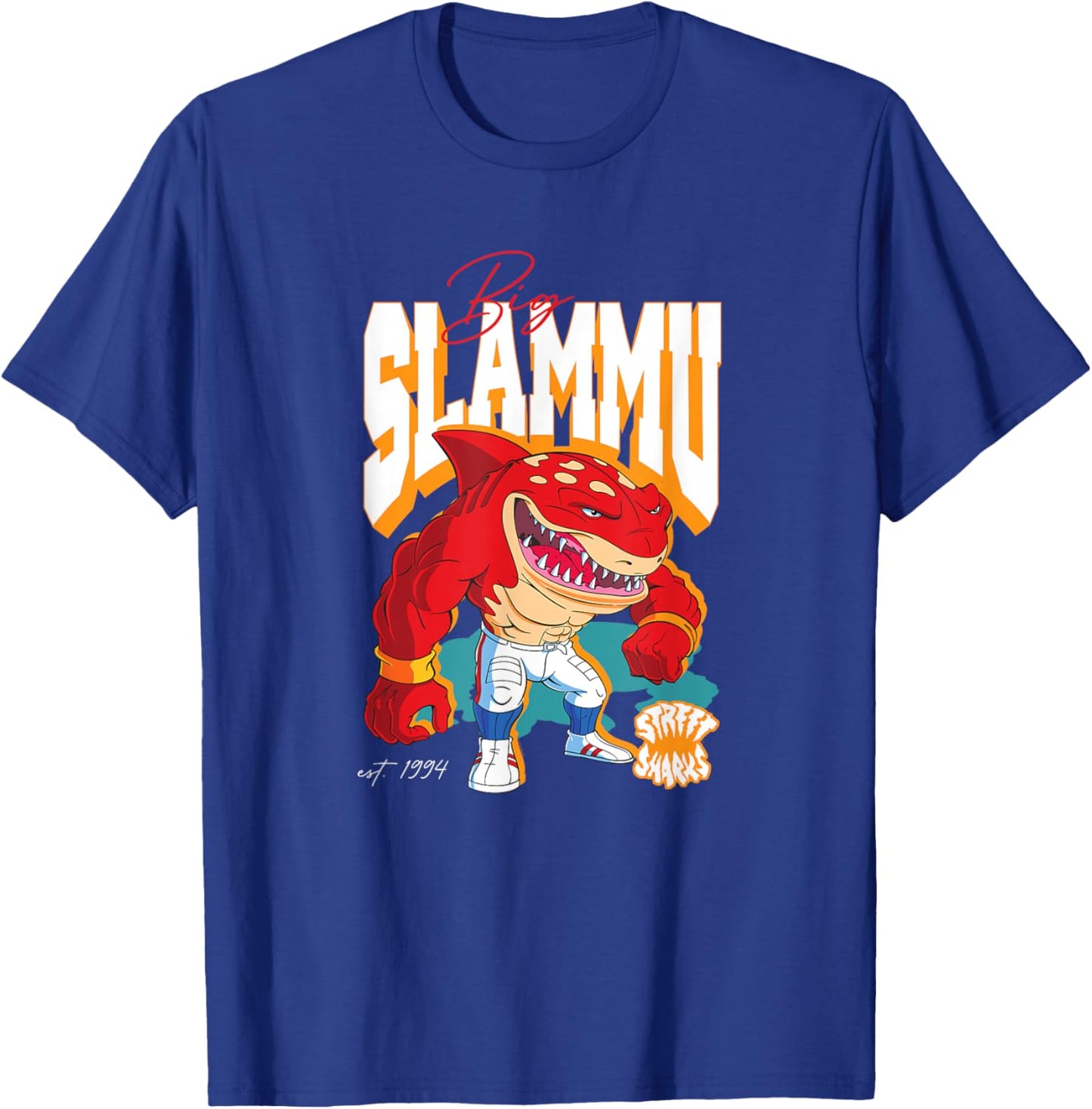 Street Sharks - Big Slammu T-Shirt - T-Shirt | Royal