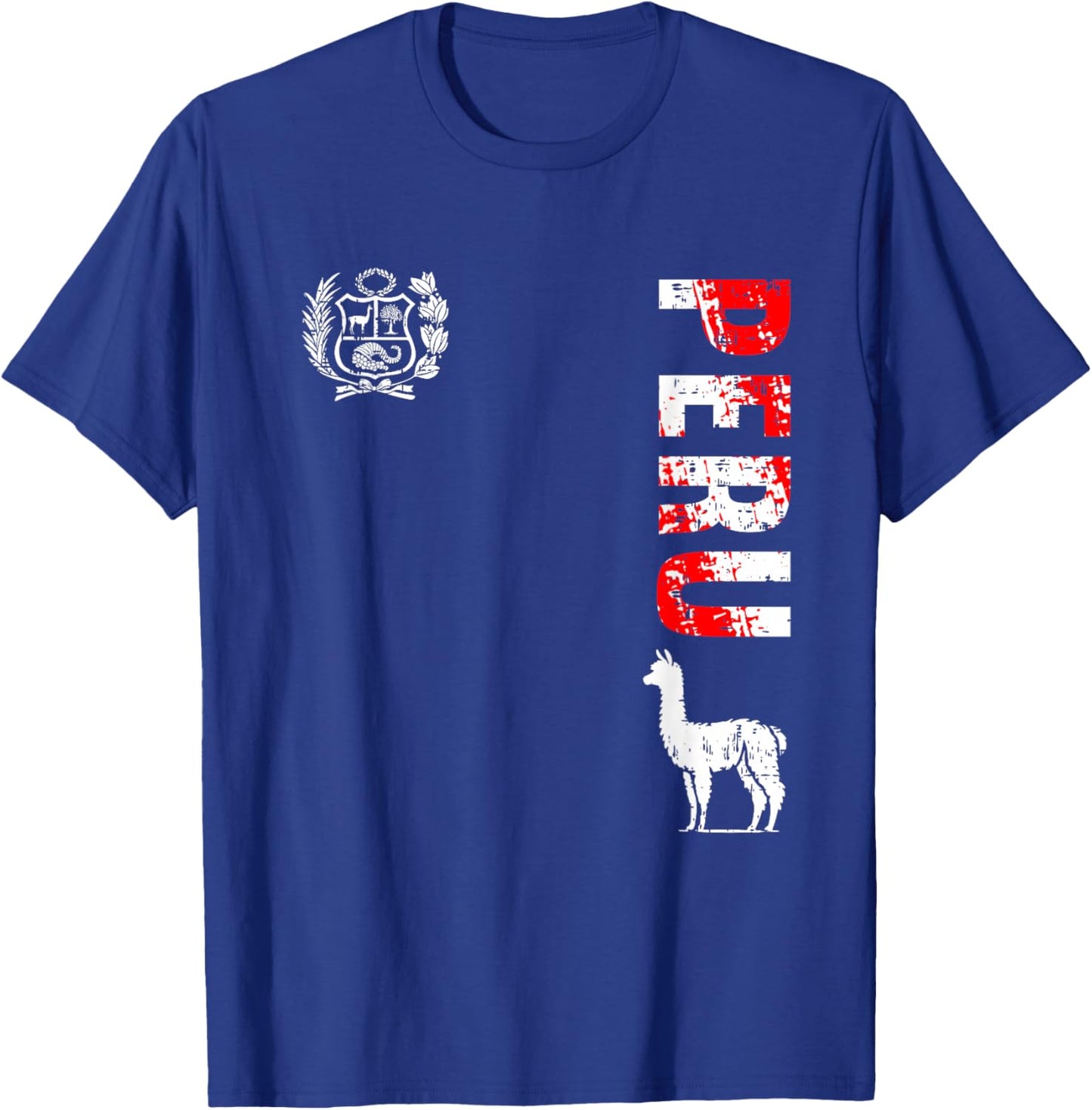 Peru Peruvian Llama Men Women Kids T-Shirt - T-Shirt | Royal