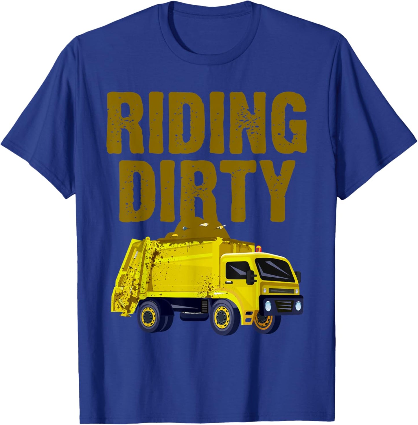 Funny Garbage Truck Art For Toddler Boys Trash Garbage Truck T-Shirt - T-Shirt | Royal