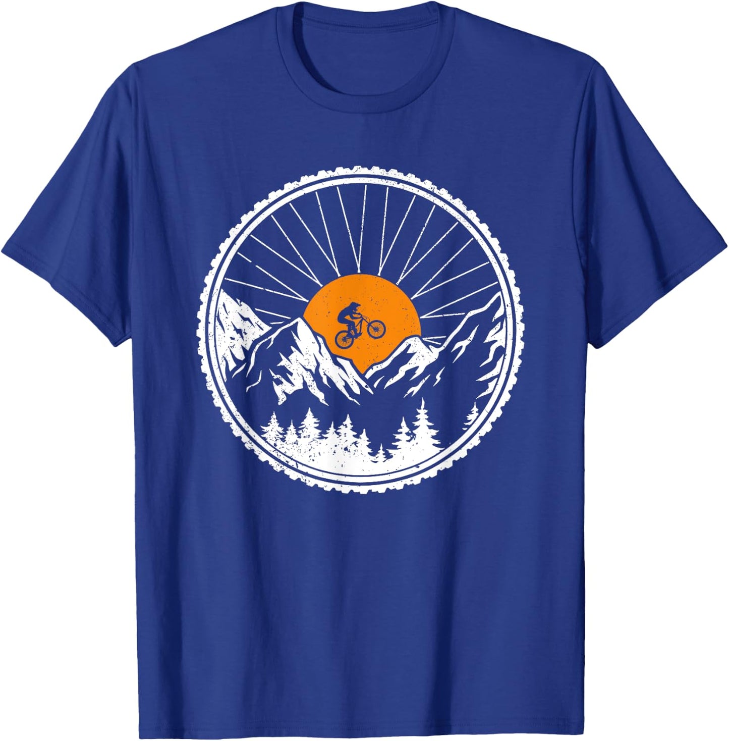 Mountain Bike Clothing MTB Cycling Mountain Biking T-Shirt - T-Shirt | Royal