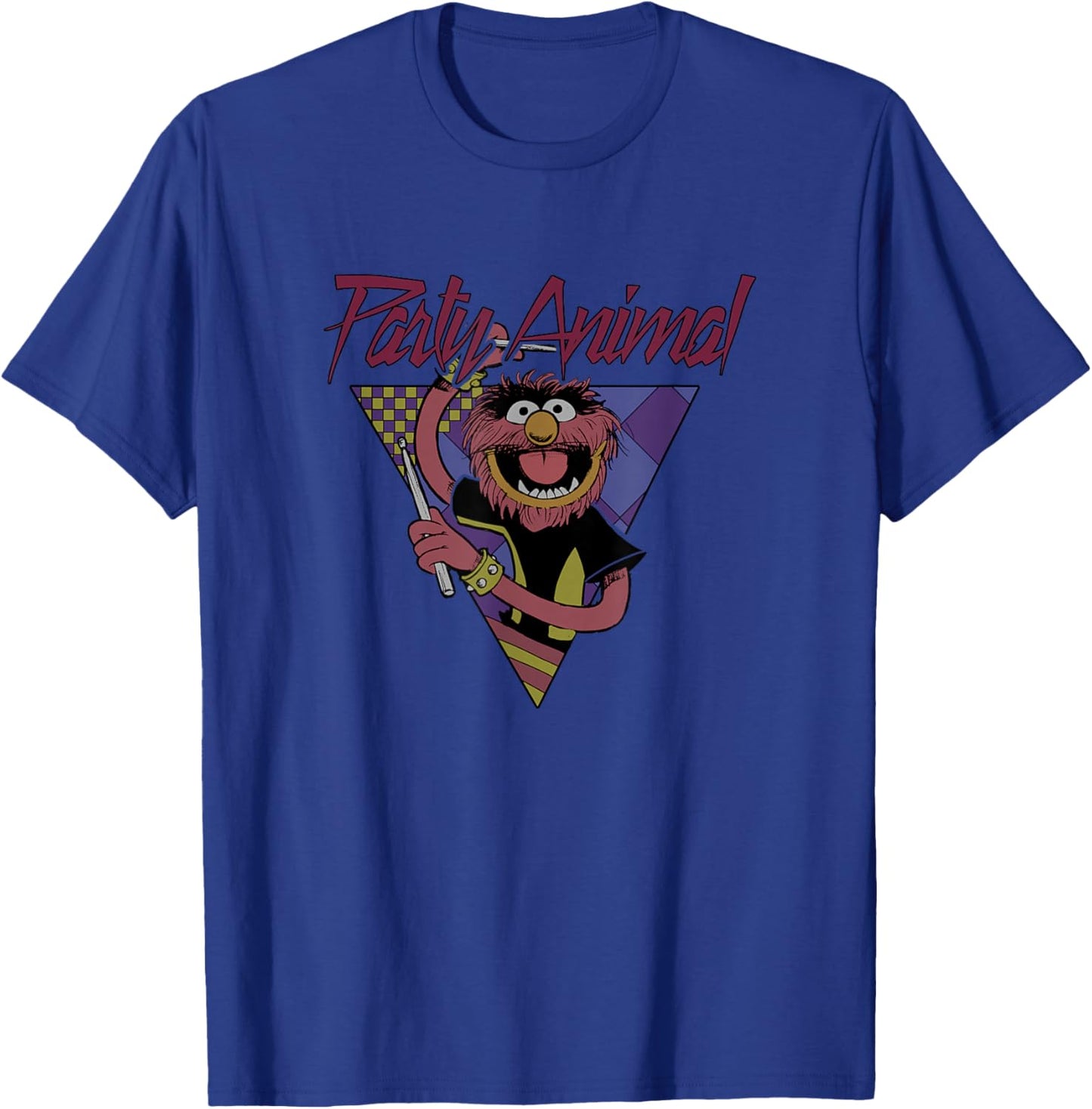 Disney The Muppets Party Animal Vintage Retro Music Poster T-Shirt - T-Shirt | Royal