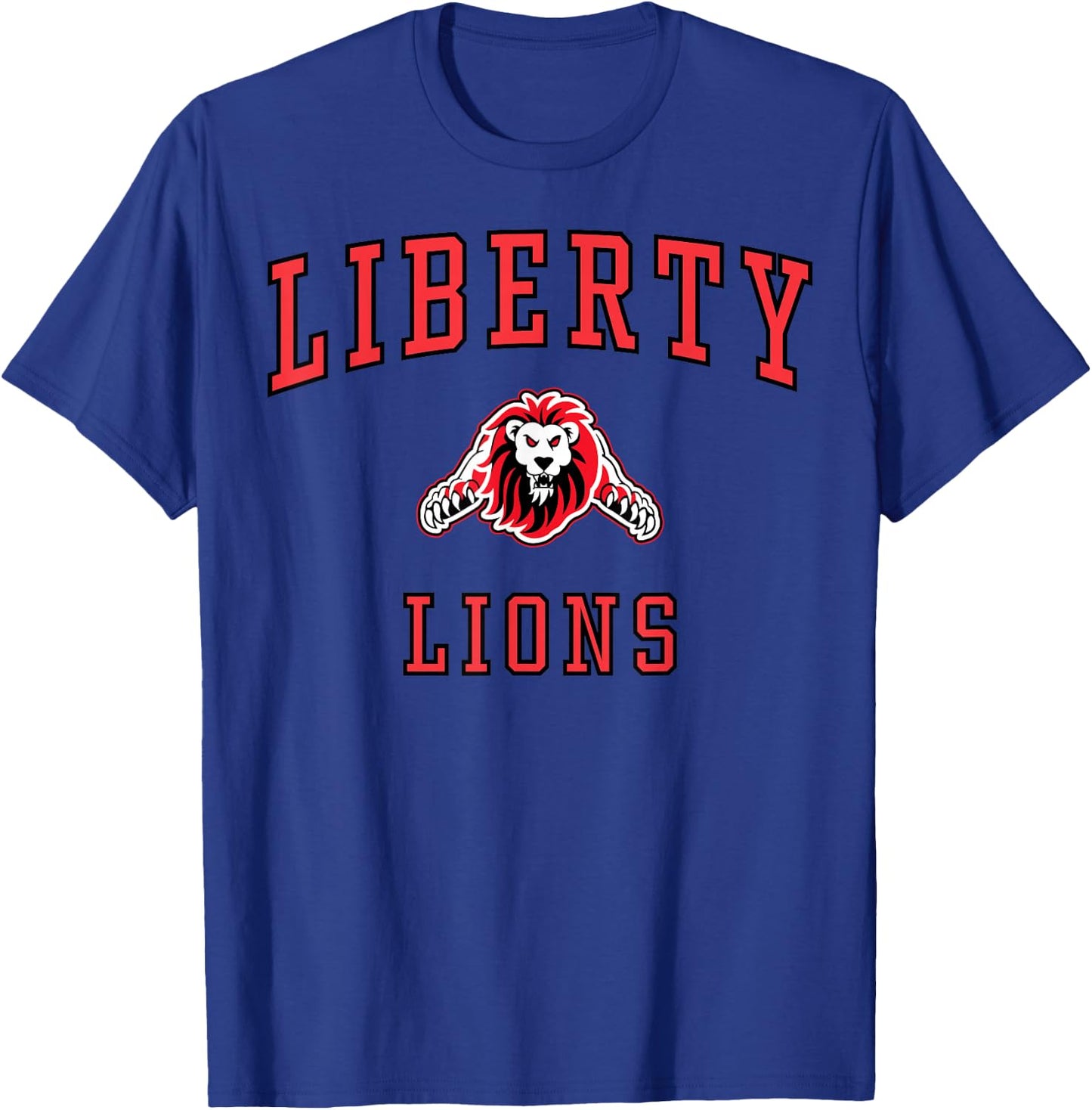 Liberty High School Lions C1 T-Shirt - T-Shirt | Royal