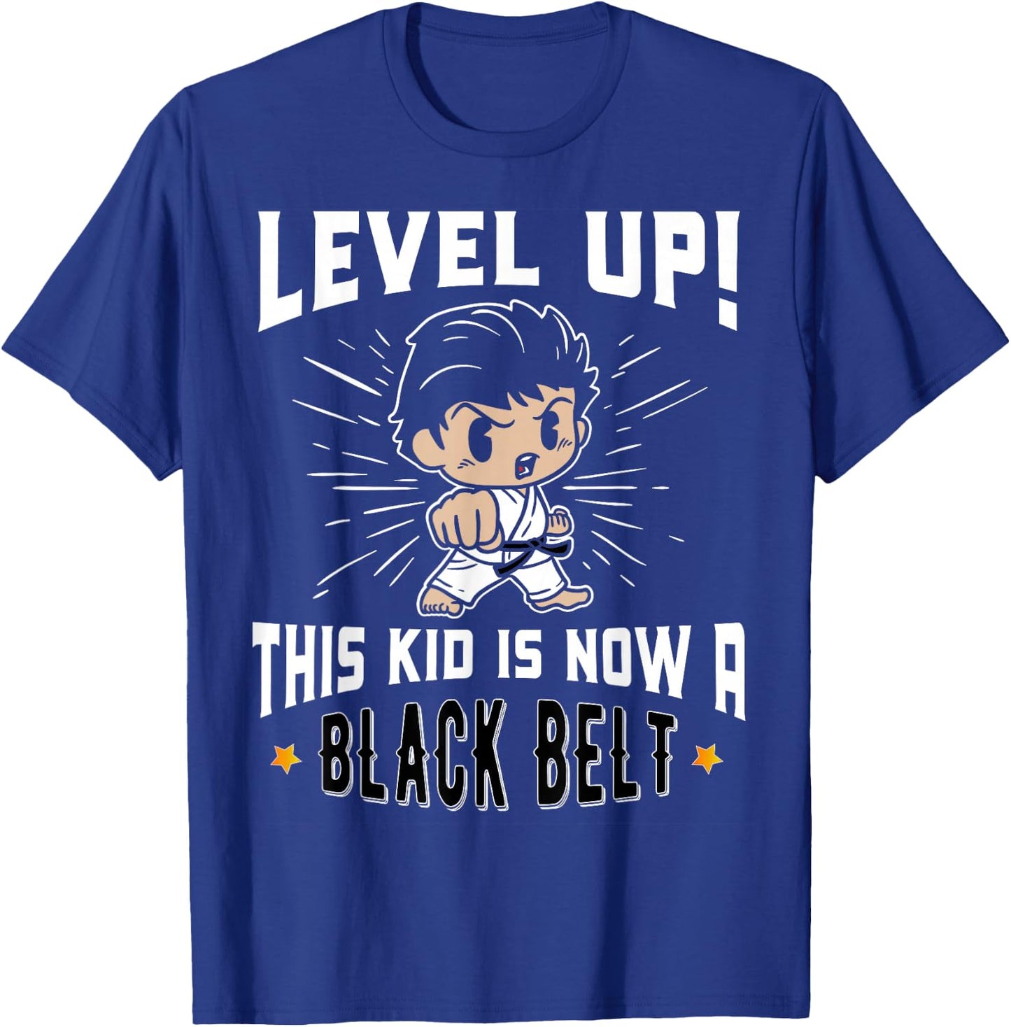 Kids Karate Uniform Black Belt Award T Shirt Gifts T-Shirt - T-Shirt | Royal