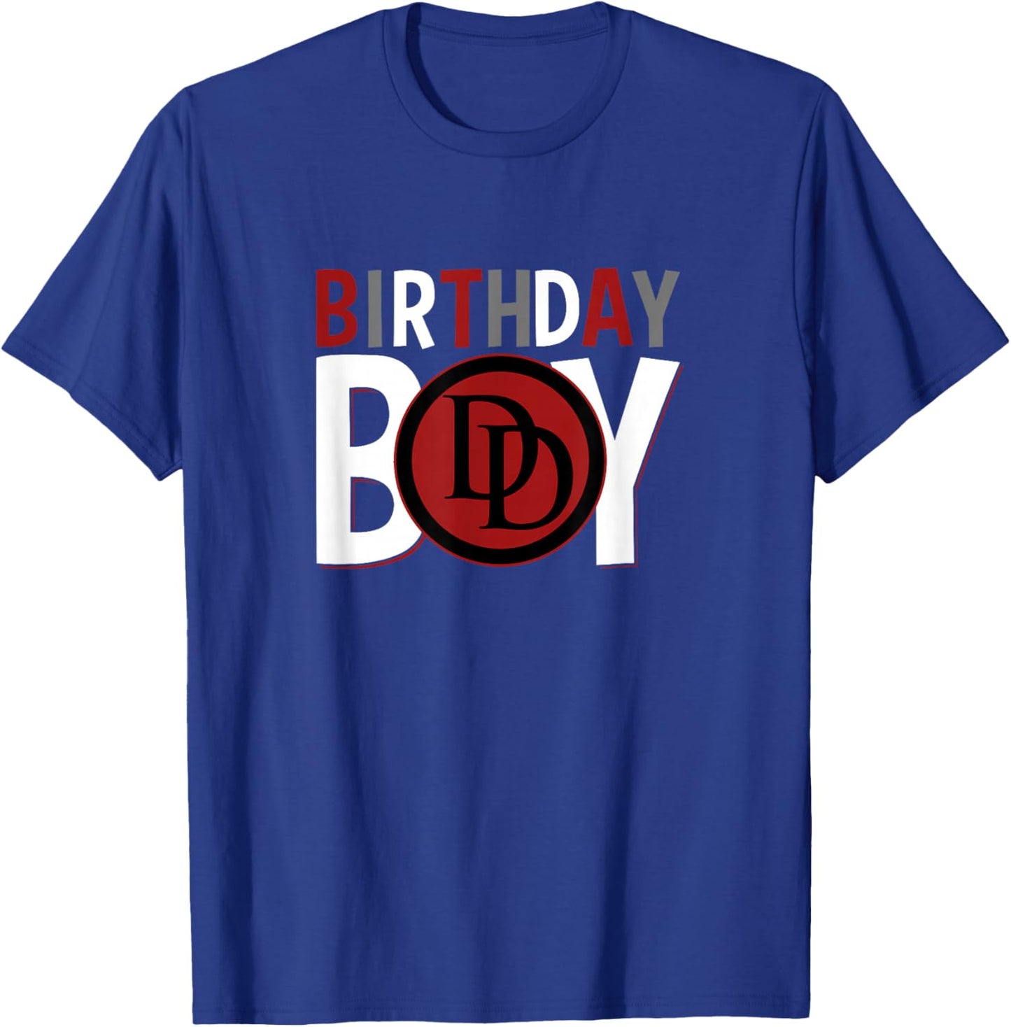 Marvel Universe Classic Birthday Boy Daredevil Logo T-Shirt - T-Shirt | Royal