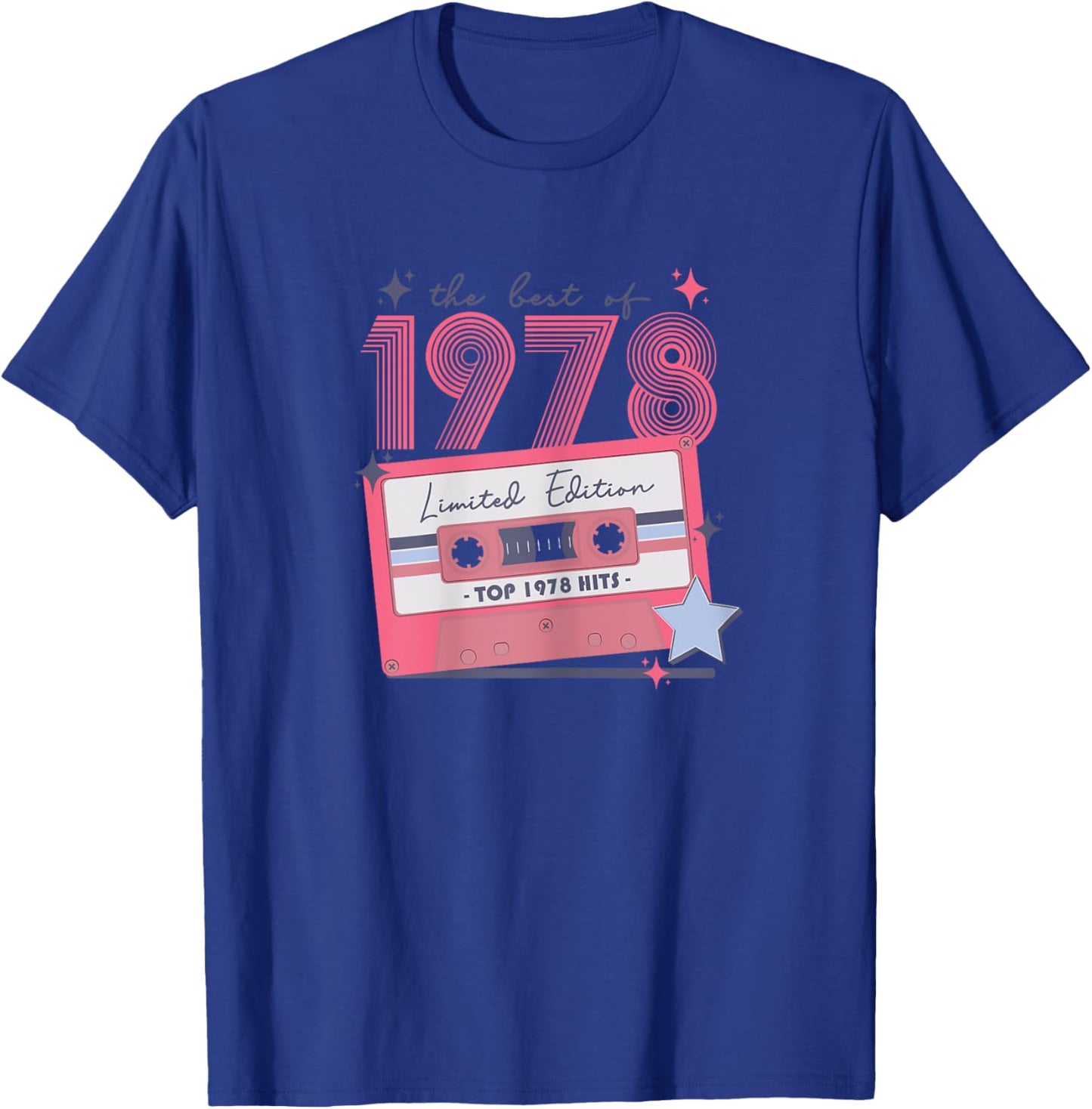 1978 Vintage Birthday Retro Gifts for Woman 70s 80s Disco T-Shirt - T-Shirt | Royal