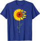Du bist mein Sonnenschein Sunflower Dinosaur T-Rex Men Women Girls Kids T-Shirt - T-Shirt | Royal