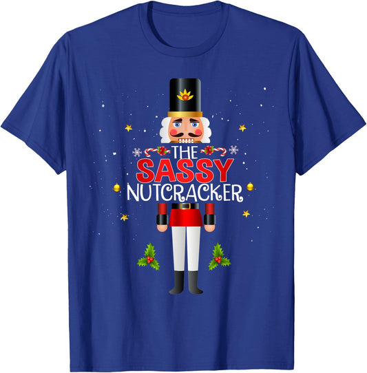 The Sassy Nutcracker Group Matching Family Christmas Funny T-Shirt - T-Shirt | Royal