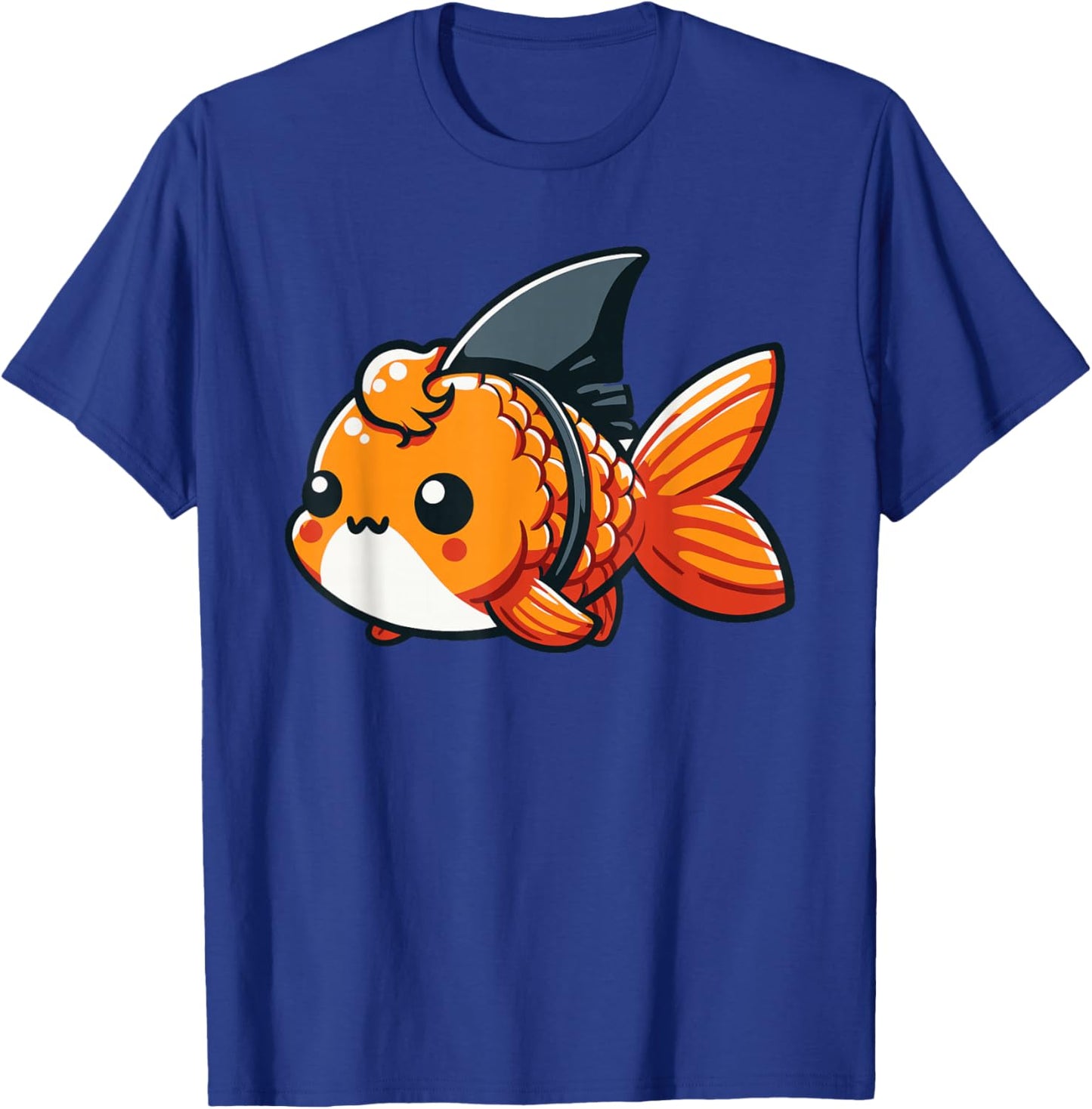 Goldfish With Shark Fin Funny Goldfish Lover T-Shirt - T-Shirt | Royal