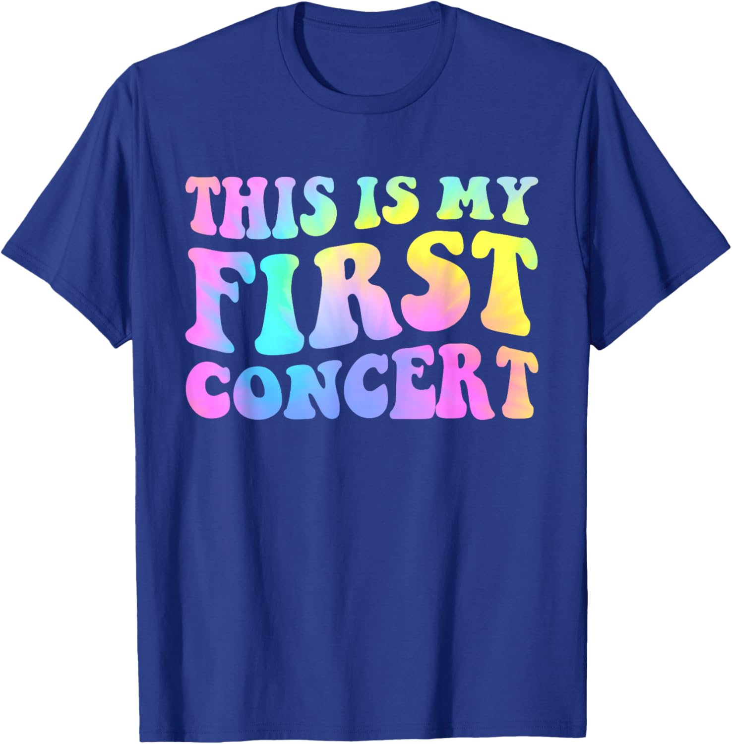 This is My First Concert Groovy Boys Girls Kids Music Event T-Shirt - T-Shirt | Royal