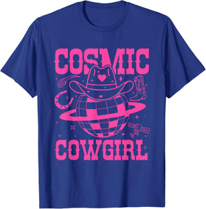 Cosmic Space Cowgirls Shirt Bachelorette Party Rodeo Girls T-Shirt - T-Shirt | Royal