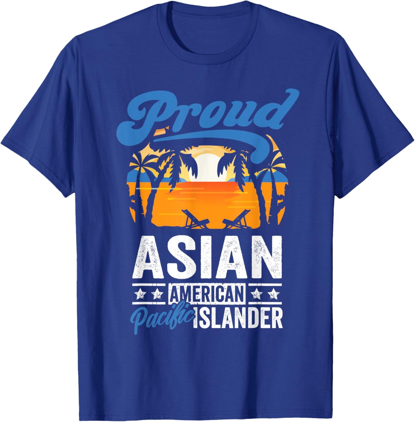 Asian American Pacific Islander Heritage Month Retro T-Shirt - T-Shirt | Royal