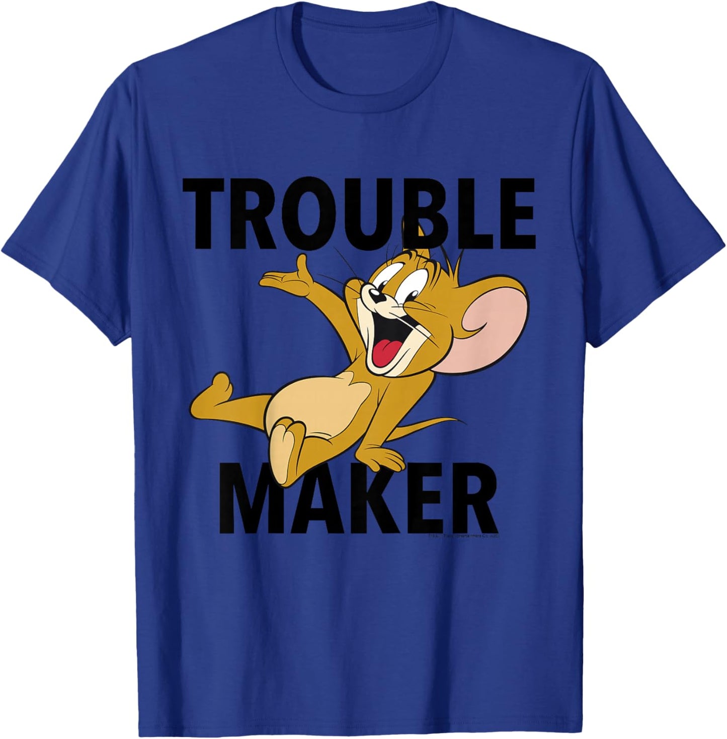 Kids Tom and Jerry Trouble Maker Portrait T-Shirt - T-Shirt | Royal