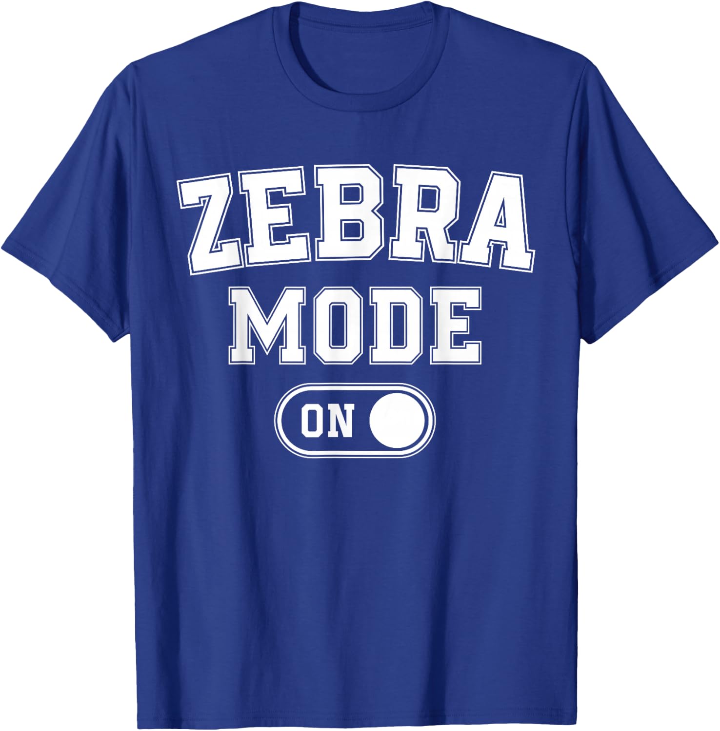Zebra Mode On Costume Funny Safari Gift Zoo Animal Lover T-Shirt - T-Shirt | Royal
