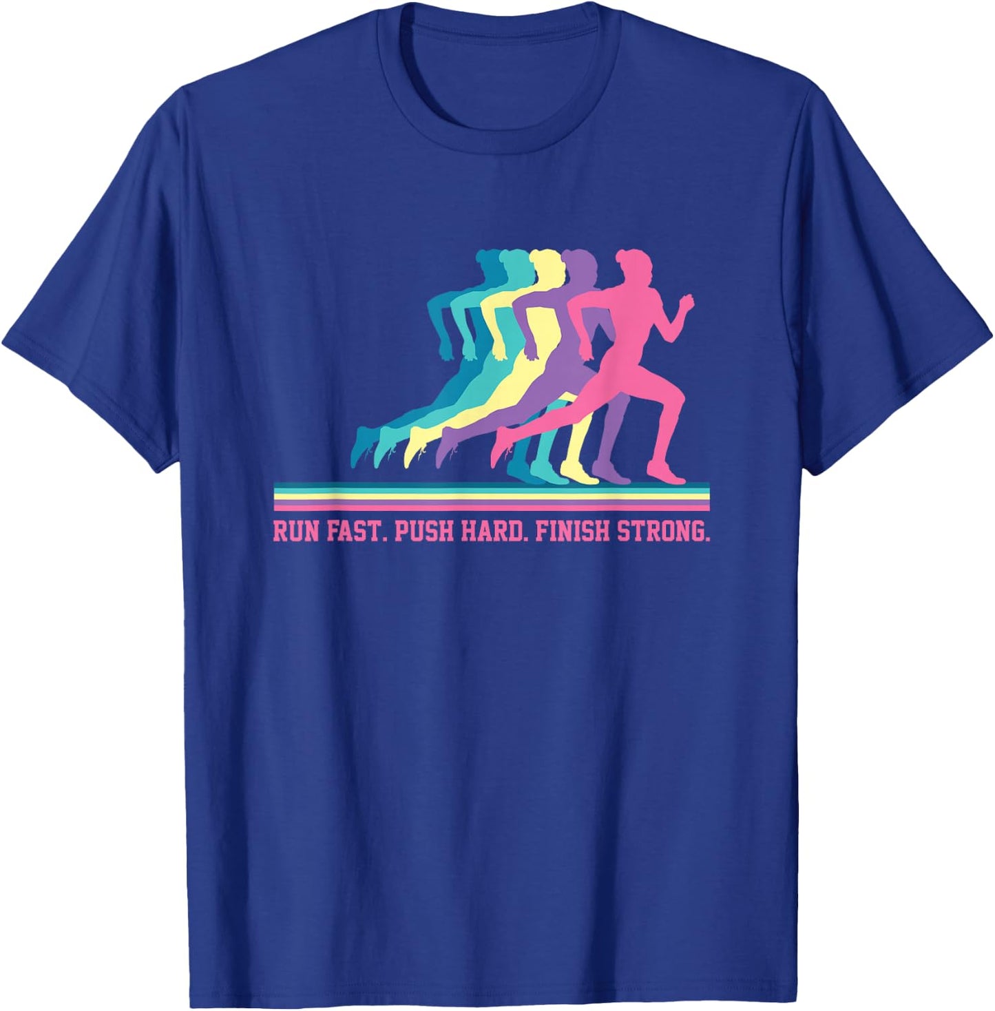 Women's Running Athletics Runner Motivation Training T-Shirt - T-Shirt | Royal