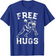 Funny Wrestling Humor Free Hug Wrestlers Distressed T-Shirt - T-Shirt | Royal