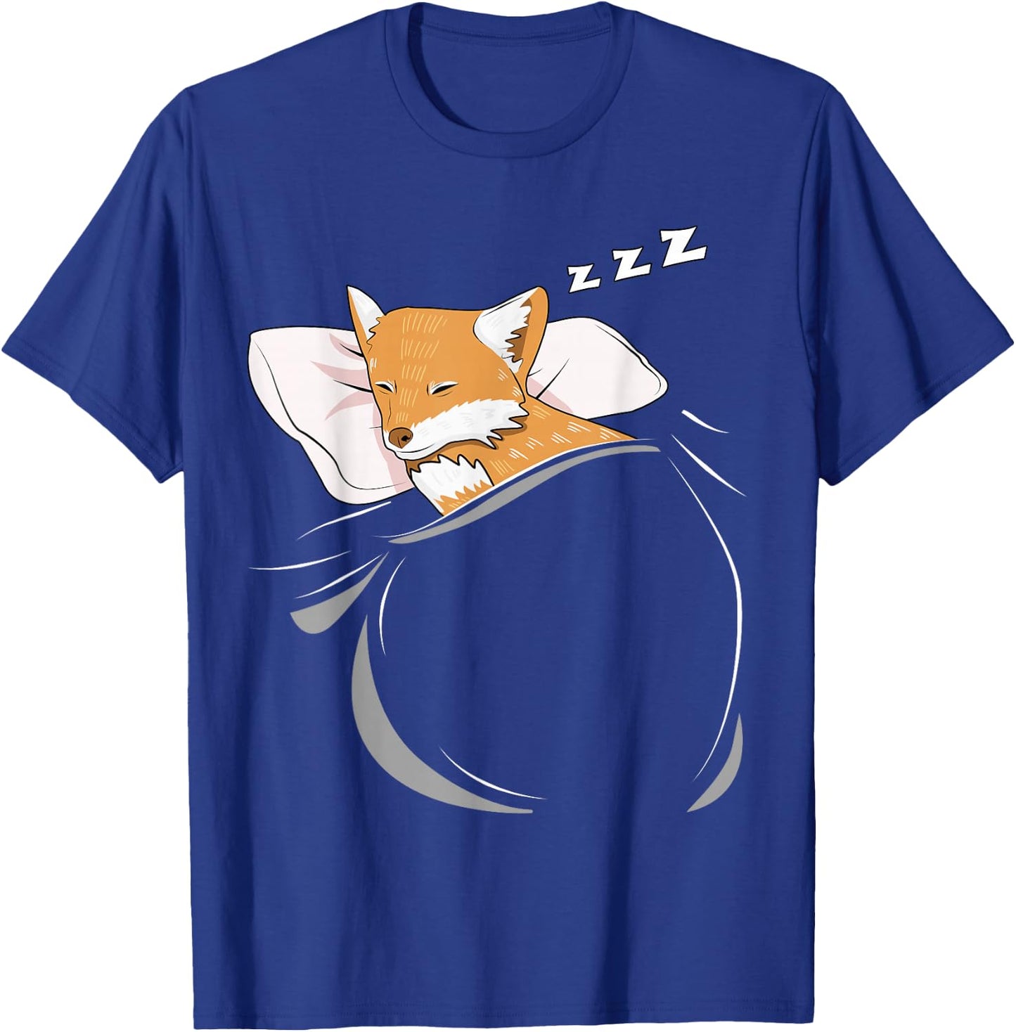 Fox Sleeping Animal Pajamas Nap PJs Outfit Gift Fox T-Shirt - T-Shirt | Royal