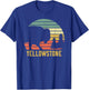Yellowstone National Park Travel Buffalo Bison Vintage T-Shirt - T-Shirt | Royal