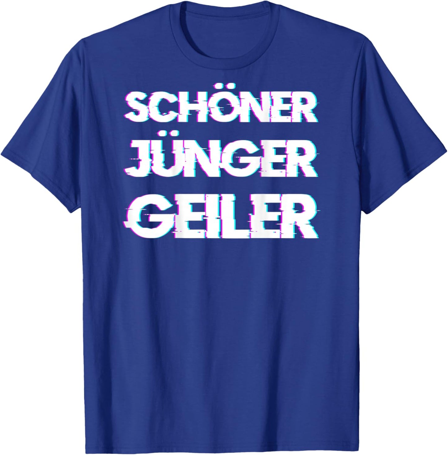 Schöner Jünger Geiler, Backprint Mallorca Malle Party Glitch T-Shirt - T-Shirt | Royal