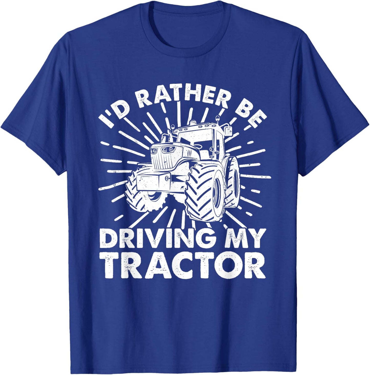 Cool Tractor Design Women Tractor Driver Farm Farmer T-Shirt - T-Shirt | Royal