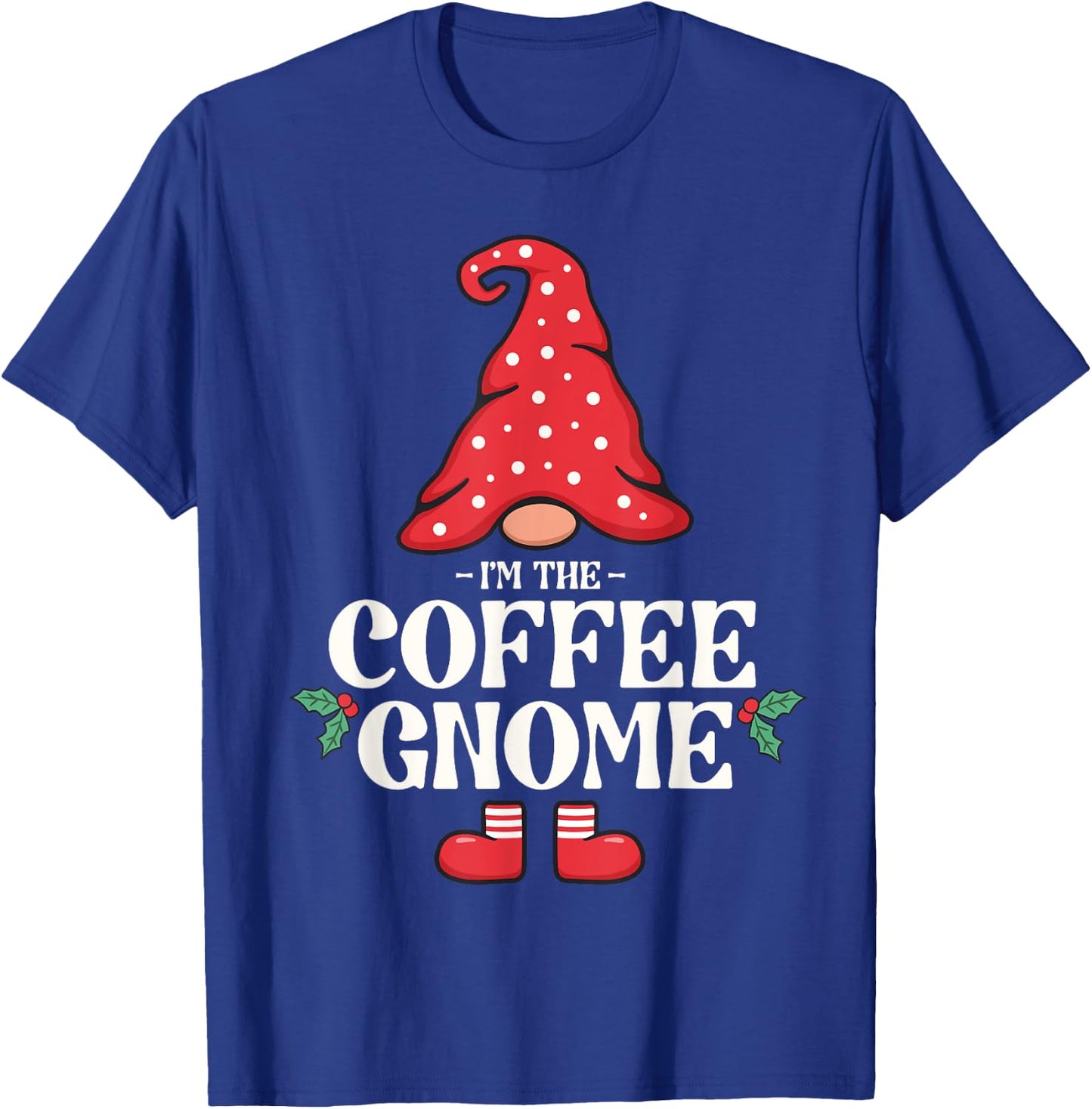The Coffee Gnome Funny Family Matching Group Christmas T-Shirt - T-Shirt | Royal