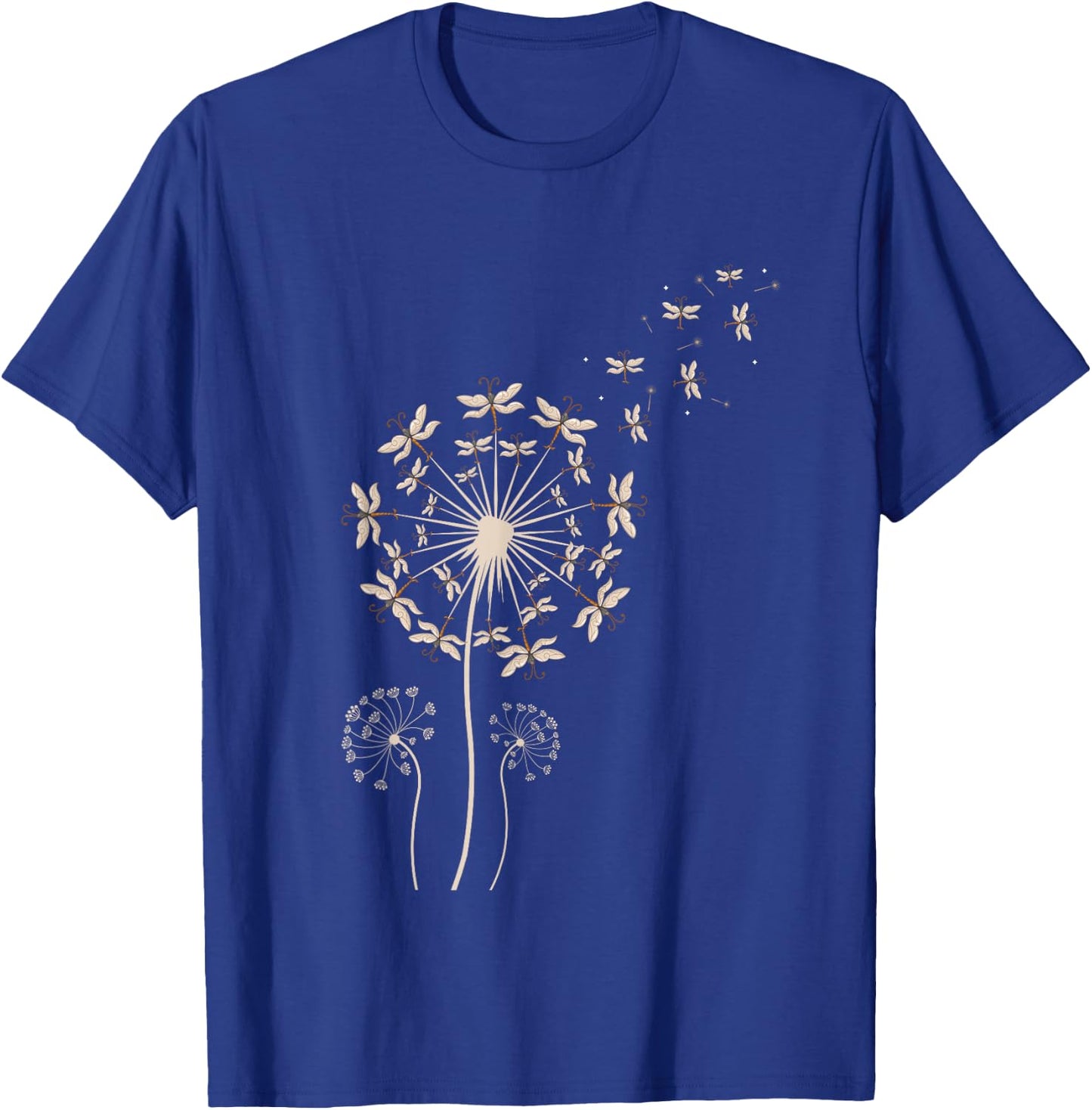 Dragonfly Dandelion T-Shirt - T-Shirt | Royal
