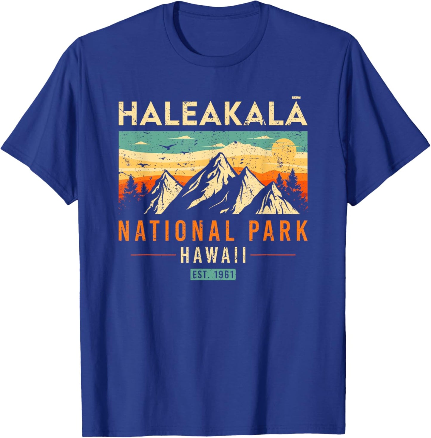 Haleakala Est 1961 Hawaii Vintage Retro National Park T-Shirt - T-Shirt | Royal