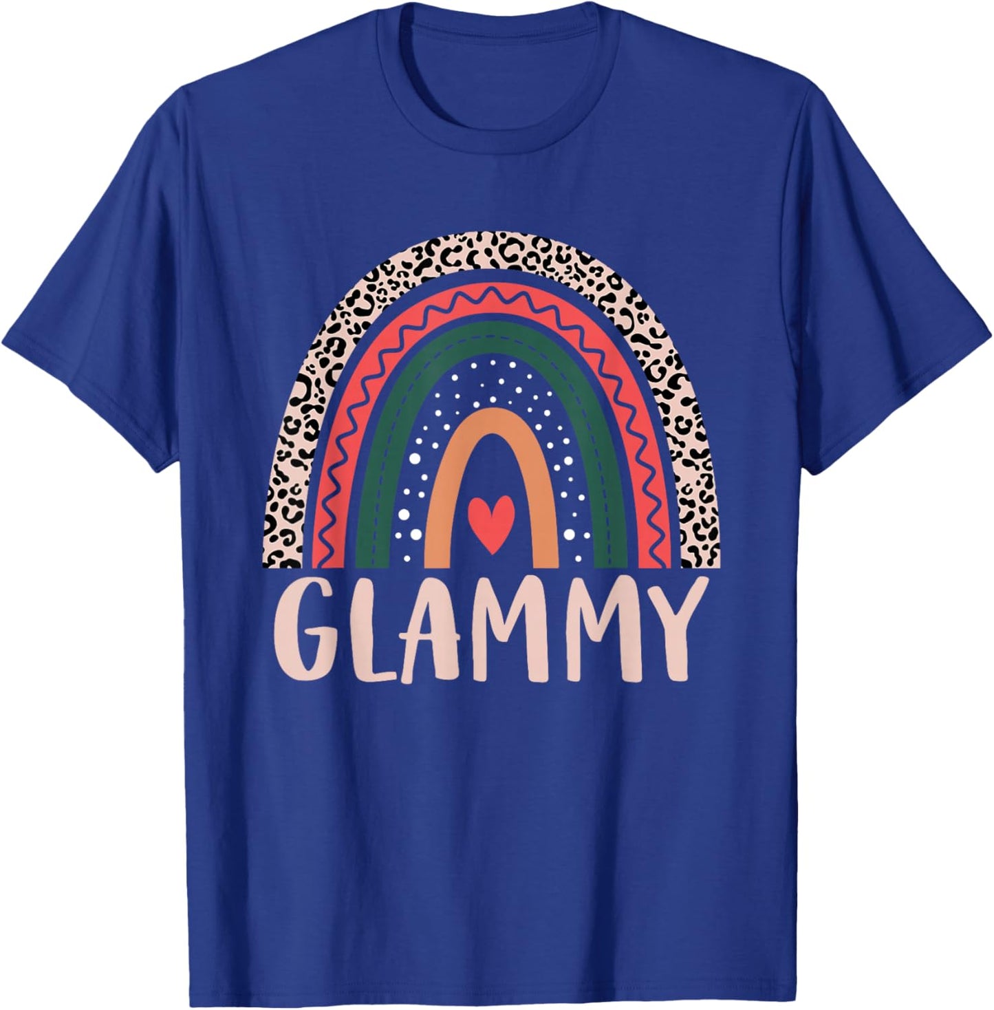 Glammy Rainbow Grandma Grandmother Women Mothers Day Glammy T-Shirt - T-Shirt | Royal