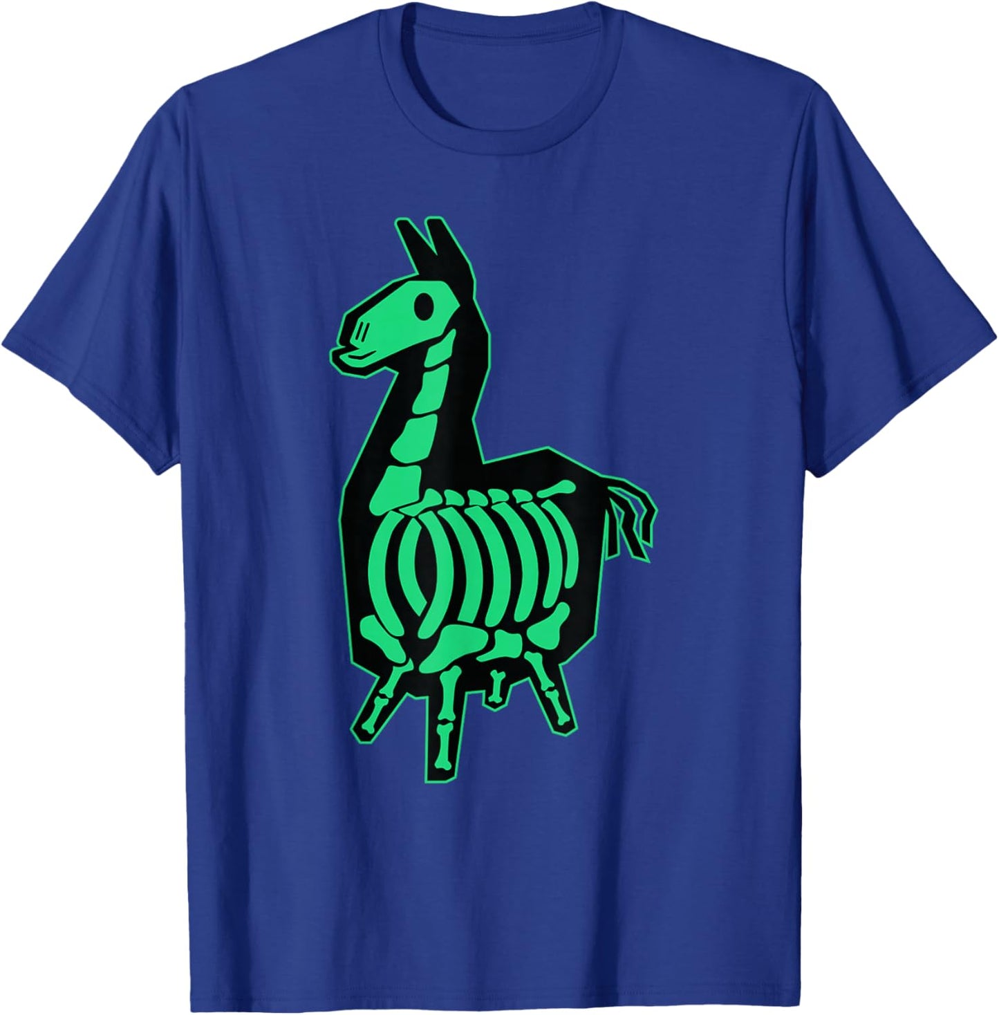 Fortnite Neon Color X-Ray Llama Center Icon T-Shirt - T-Shirt | Royal