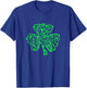 Rifle Weapon Gun Shamrock Funny St Patricks Day 2024 Hunting T-Shirt - T-Shirt | Royal