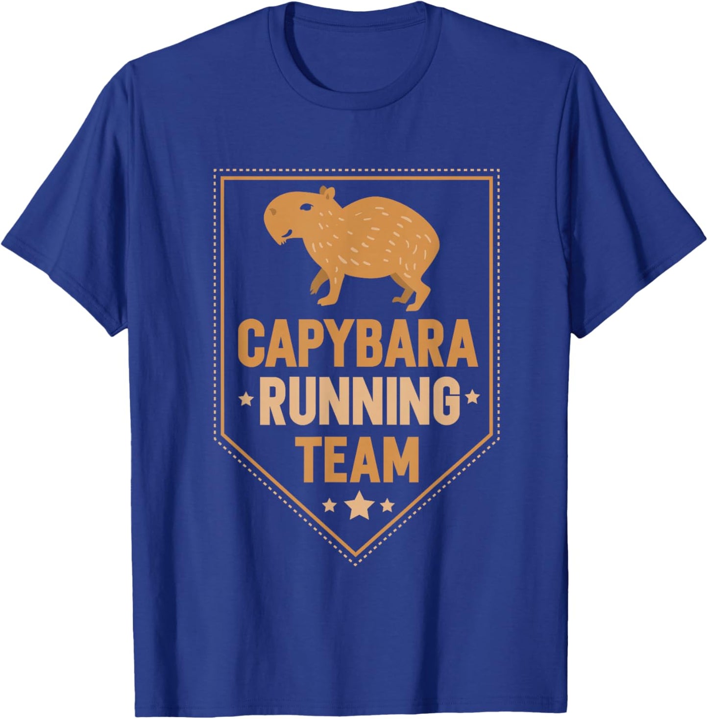 Capybara Running Team Animal Capybaras Water Pig Lovers T-Shirt - T-Shirt | Royal