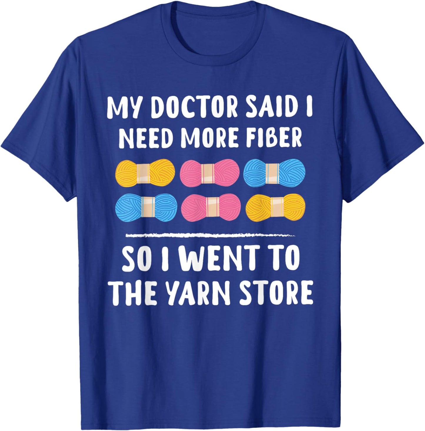 Funny Crochet Crocheting Gifts Crocheter Knitting T-Shirt - T-Shirt | Royal