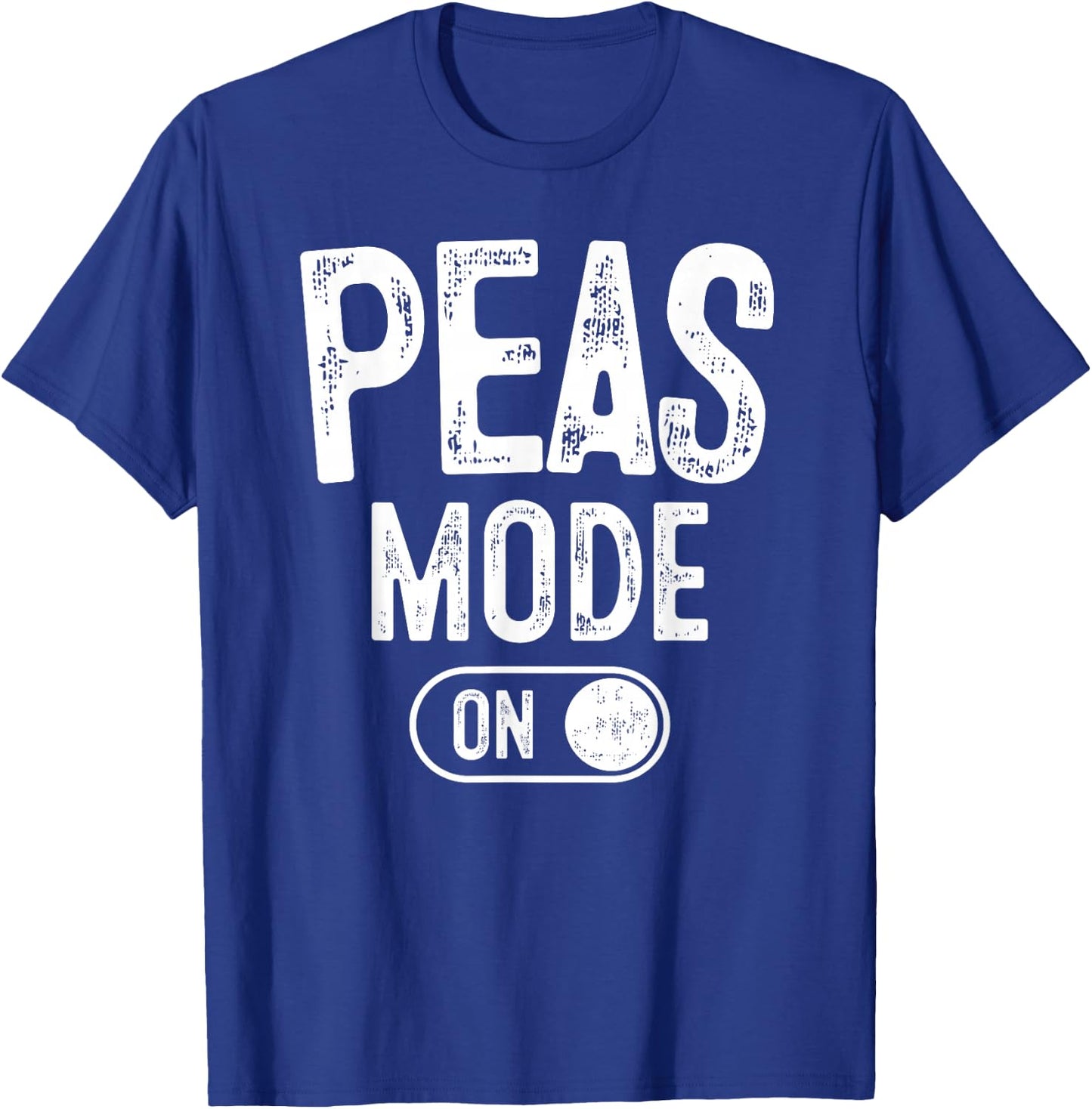 Peas Mode On Costume Funny Green Peas Gift Vegetarian Farmer T-Shirt - T-Shirt | Royal