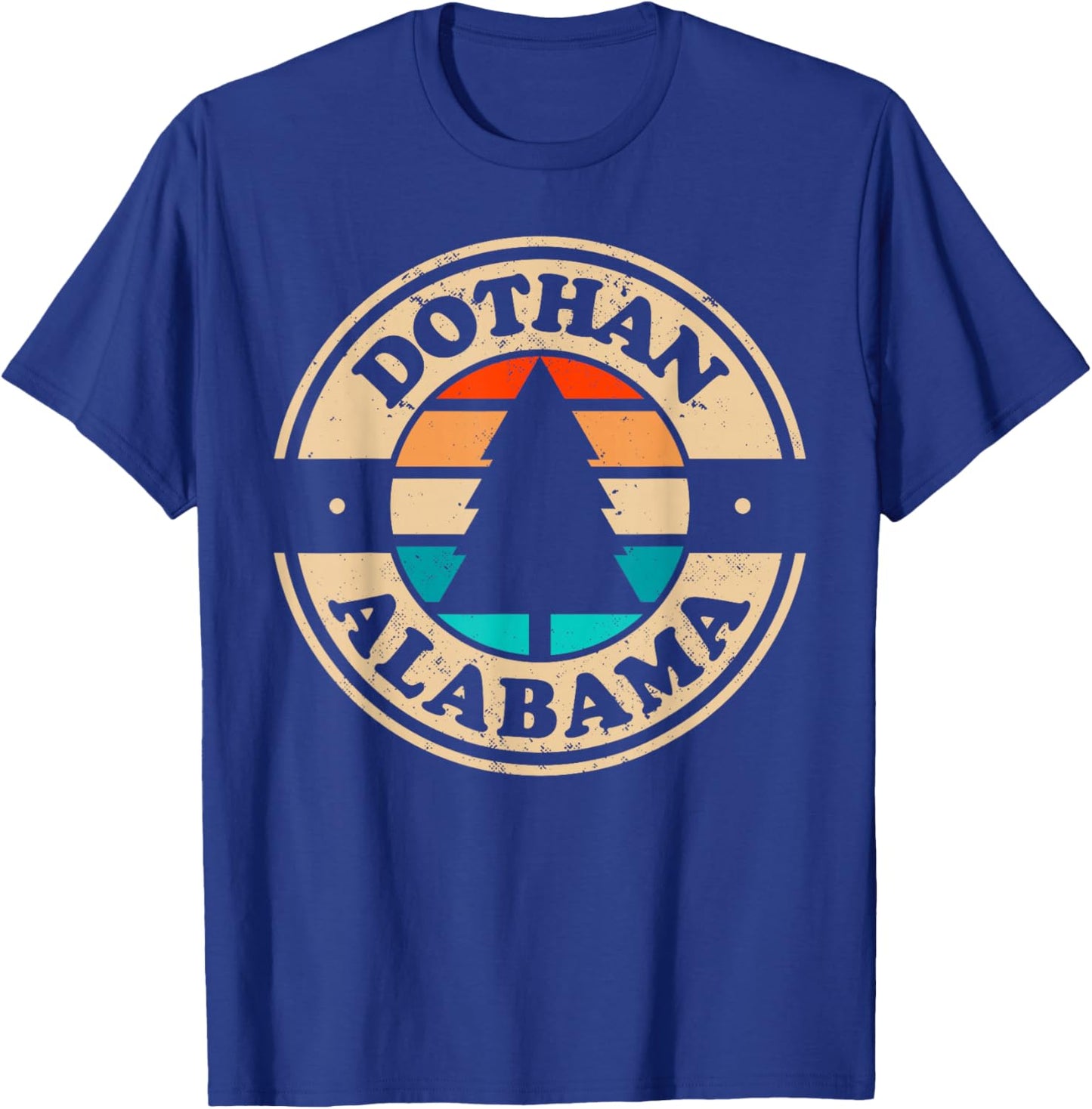 Dothan Alabama AL Vintage Graphic Retro 70s Souvenir 80s T-Shirt - T-Shirt | Royal
