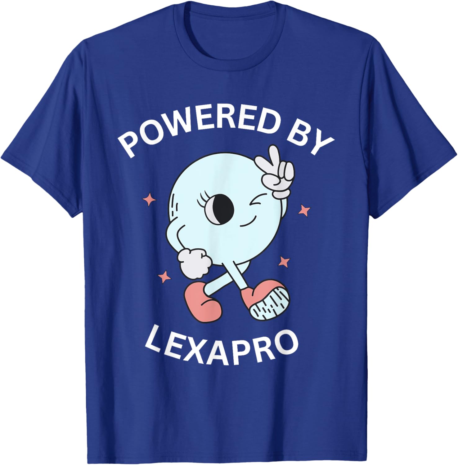 Powered By Lexapro T-Shirt - T-Shirt | Royal