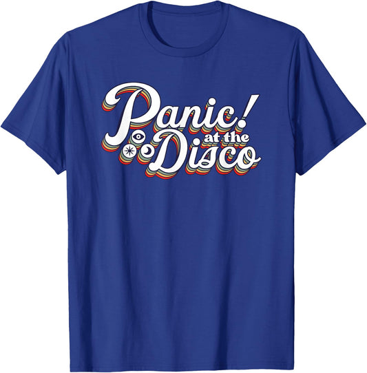 Panic! at The Disco - Rainbow Logo T-Shirt - T-Shirt | Royal