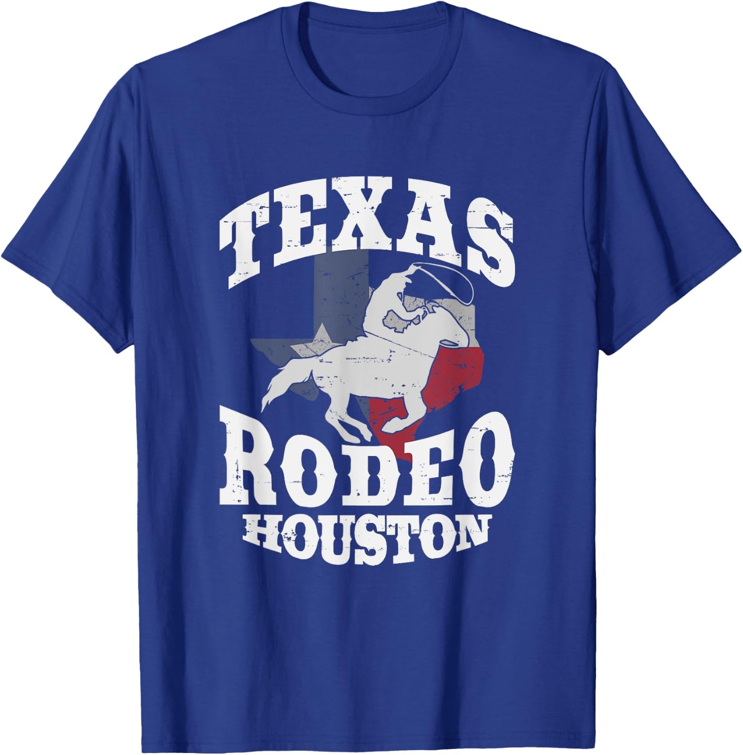 Houston Texas Rodeo Vintage Western Retro Cowboy Gift Men T-Shirt - T-Shirt | Royal