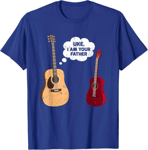 Uke I Am Your Father Funny Ukulele Guitar Music T-Shirt - T-Shirt | Royal