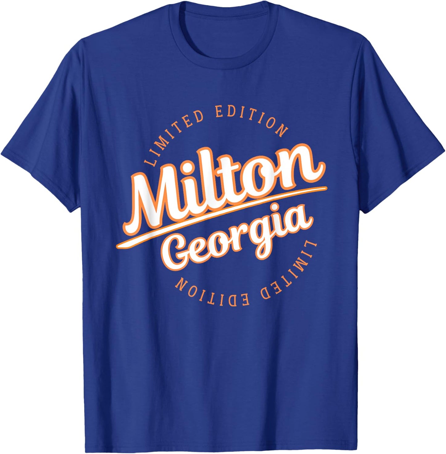 Retro Athletic Milton GA Apparel T-Shirt - T-Shirt | Royal