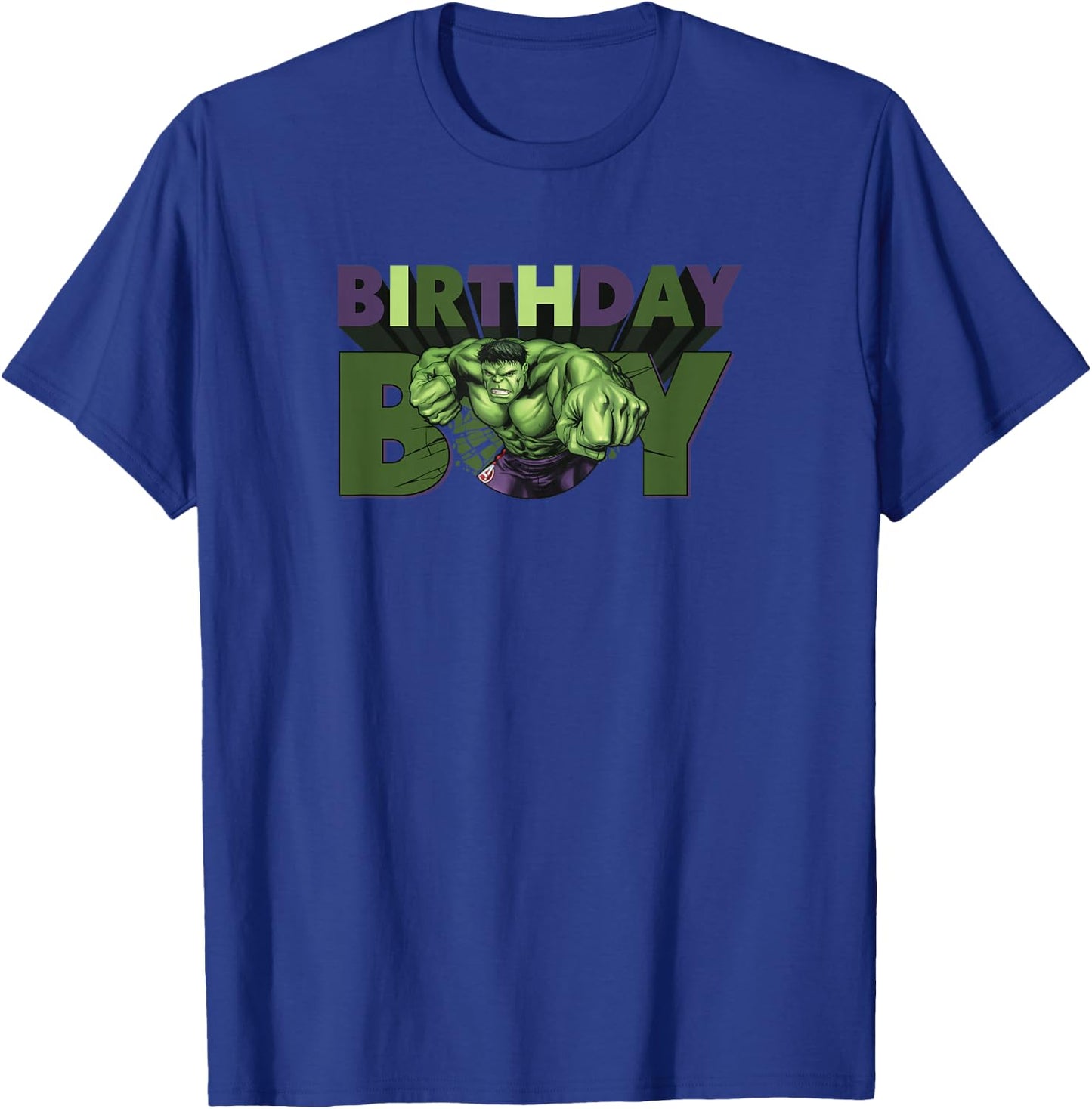 Marvel Avengers Incredible Hulk Smash Birthday Boy T-Shirt - T-Shirt | Royal