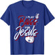 I Play Bass For Jesus Bass Guitar T-Shirt - T-Shirt | Royal