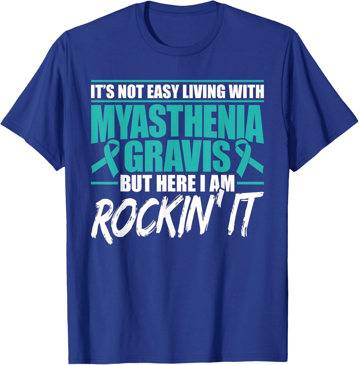 Funny Myasthenia Gravis Warrior T-Shirt - T-Shirt | Royal