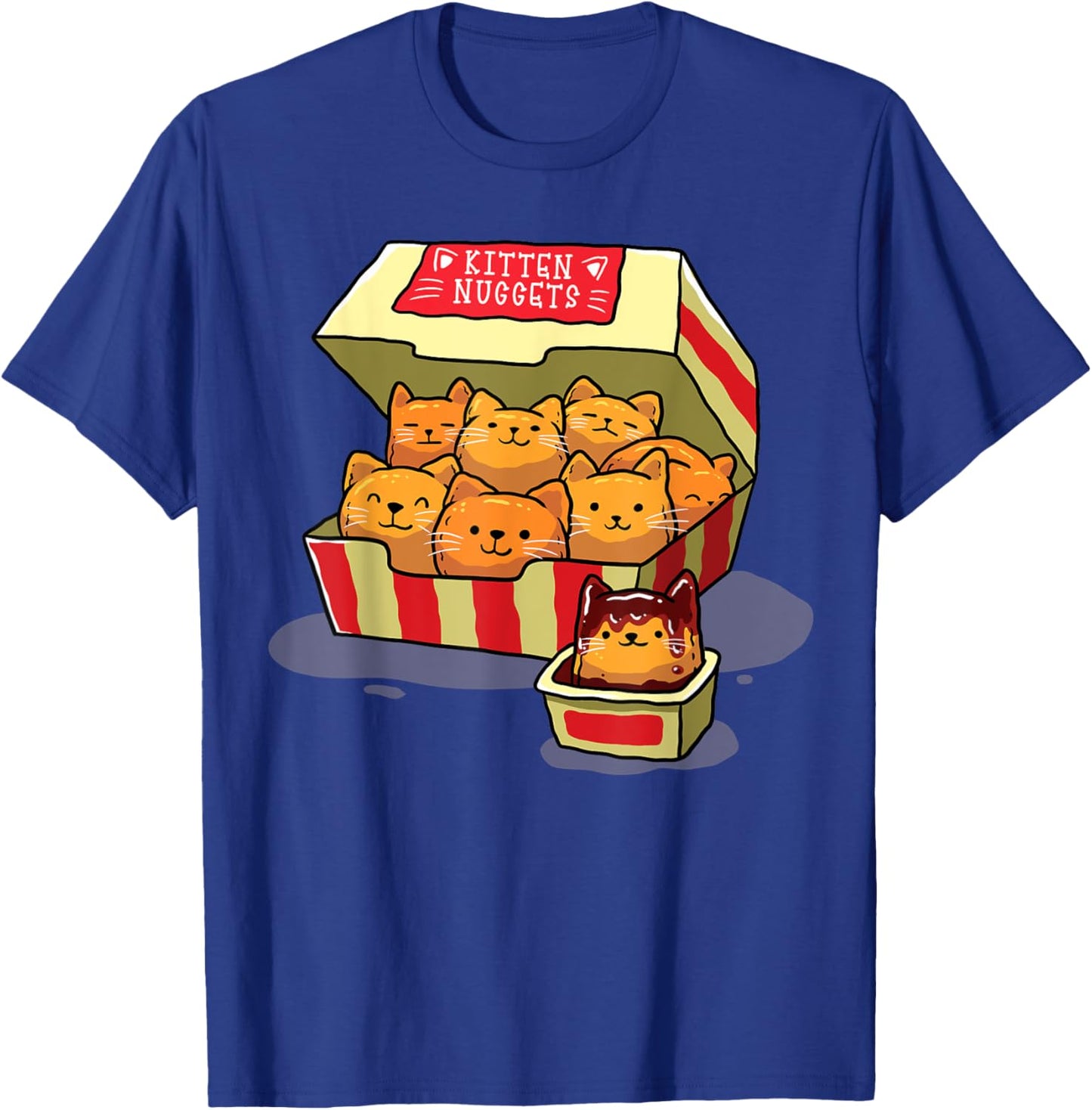 InGENIUS Funny Cat Owner Shirts & Gifts Kitten Nuggets Food Pun Cat Lover Gift Chicken Nuggets -Adults Black Small T-Shirt - T-Shirt | Royal