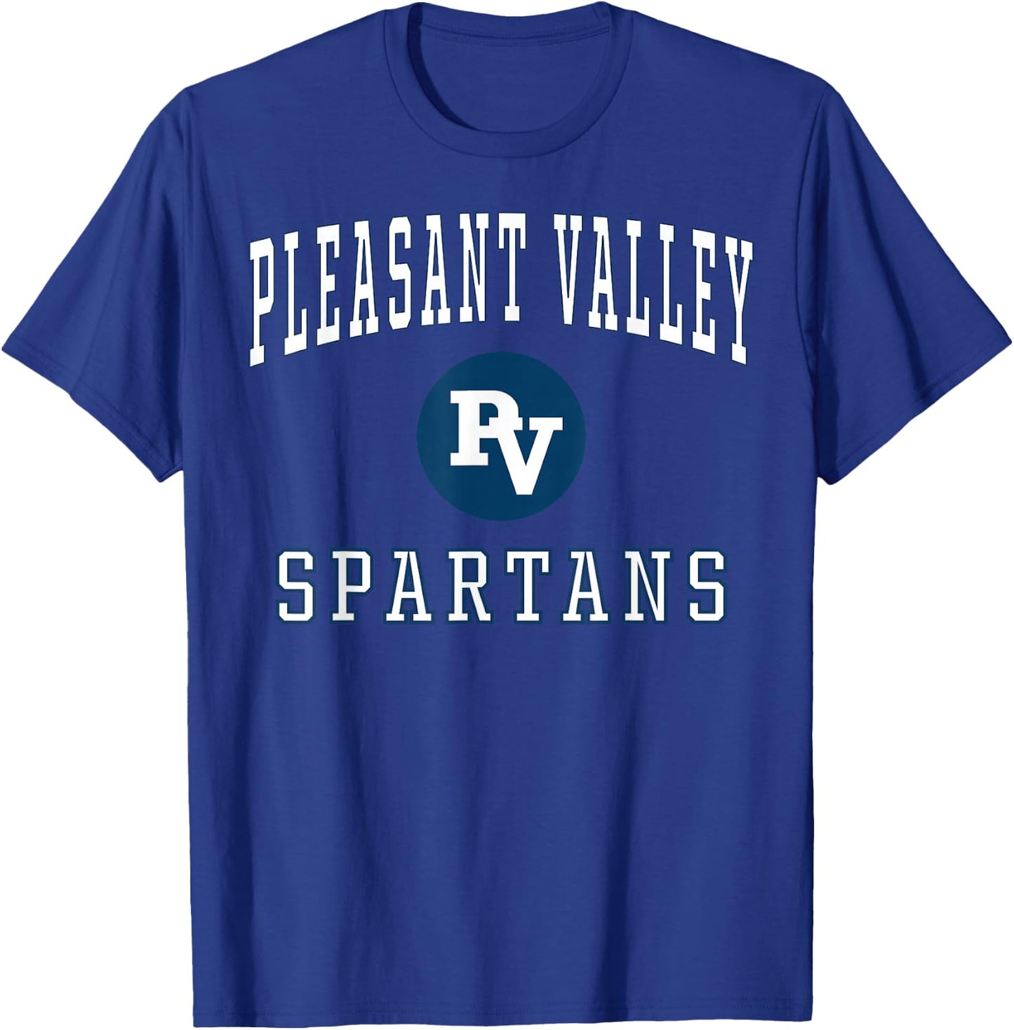 Pleasant Valley High School Spartans C1 T-Shirt - T-Shirt | Royal