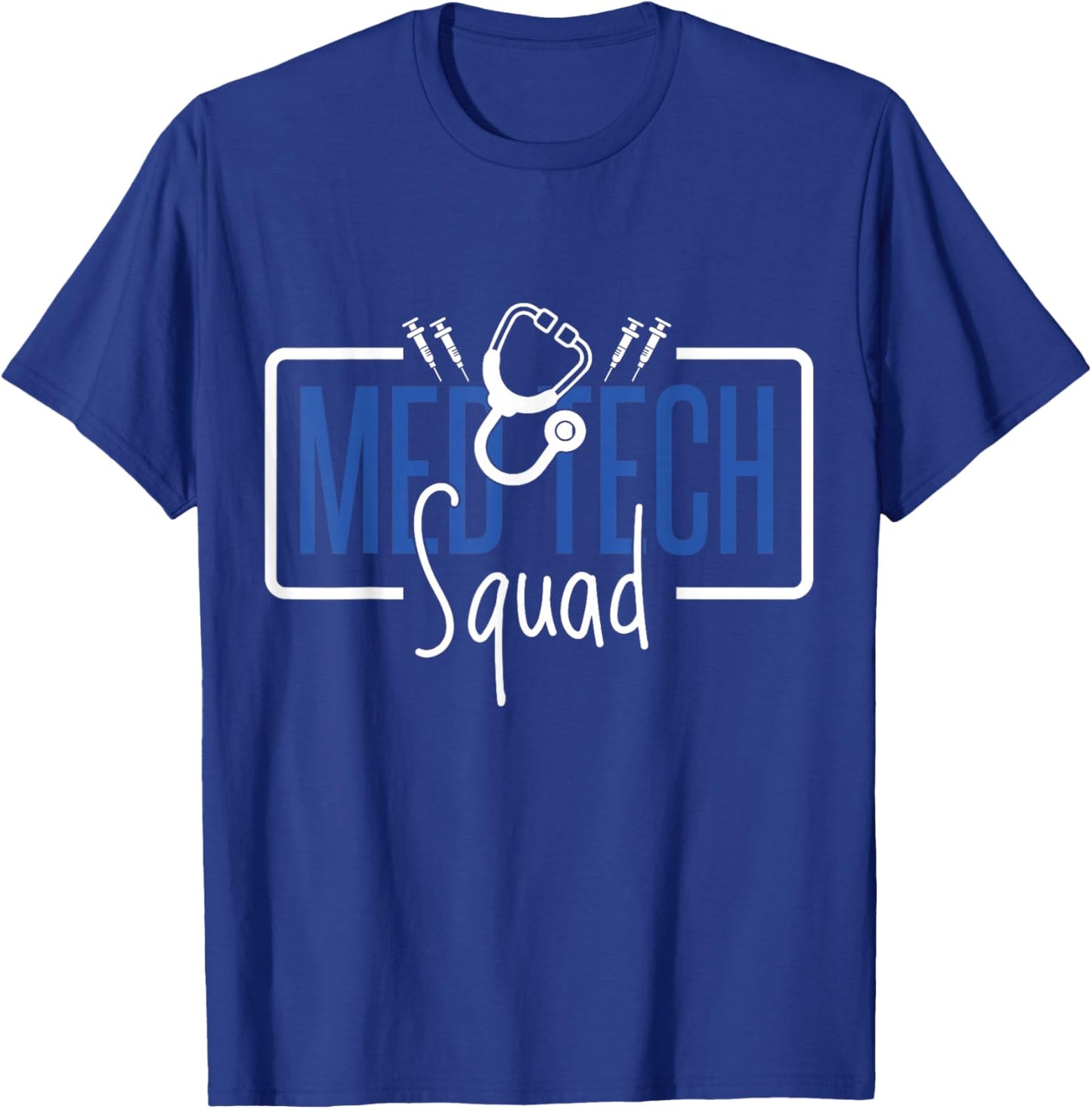 Med Tech Squad, Medical Laboratory Technician Team T-Shirt - T-Shirt | Royal